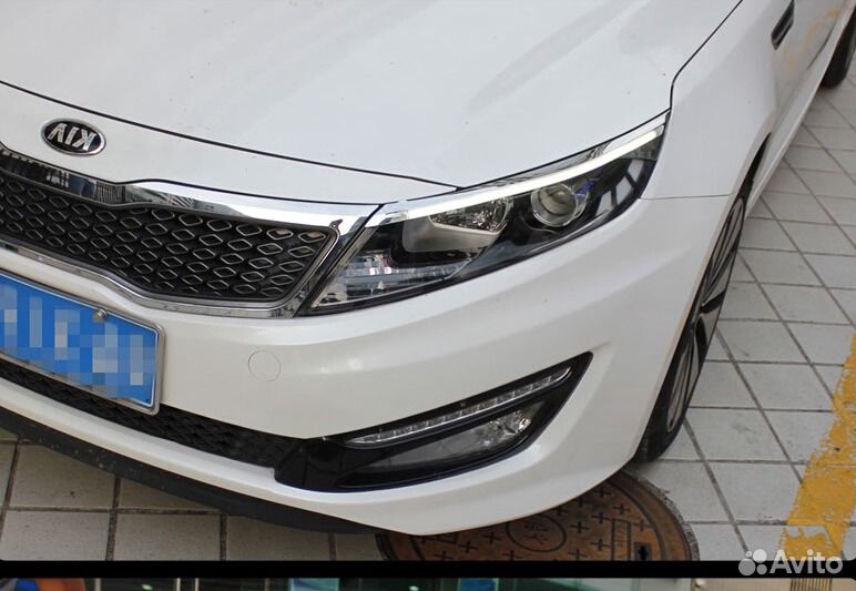 Светодиодные реснички на фары Kia Optima