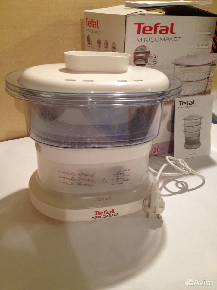 Пароварка Tefal Minicompact s12-a. Горизонтальная пароварка Тефаль. Пароварка Tefal Minicompact инструкция.