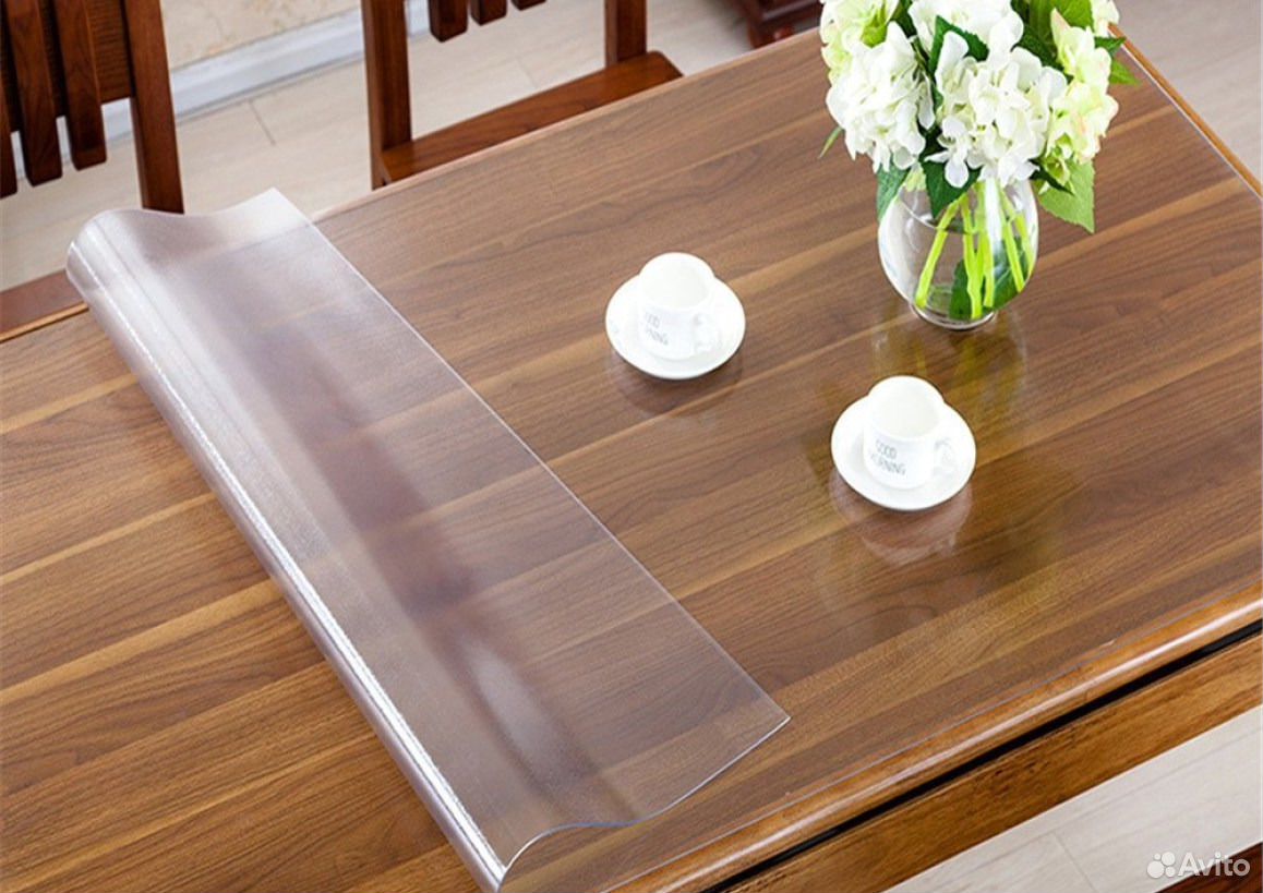 накладка на стол с прозрачным листом