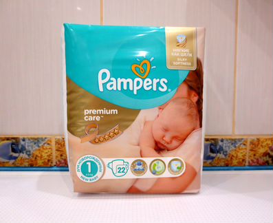 Подгузники Pampers Premium Care 1 (2-5 кг) 22 шт