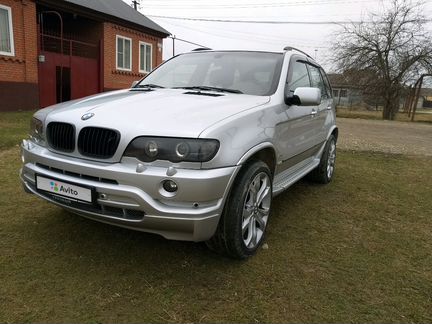 BMW X5 4.4 AT, 2003, внедорожник, битый