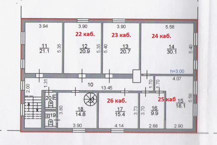 Офисные помещения, 15-30 м²