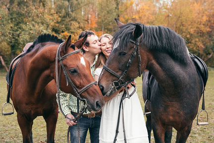 Love story с лошадьми, конная фотосессия Краснодар