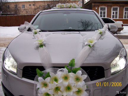 Прокат украшений свадебного авто
