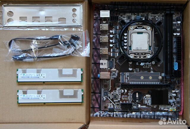 Комплект s1356: Qiyida X9A + Xeon E5-2420 V2 + 8GB