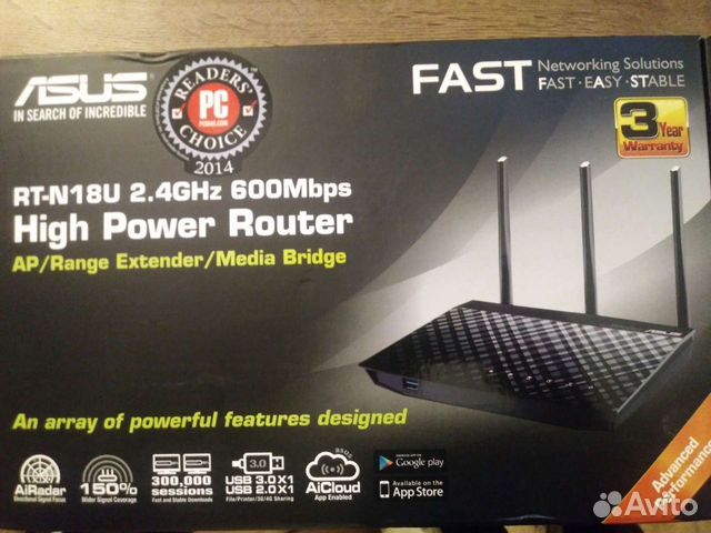 Wi-Fi роутер Asus rt-n18u с мощным сигналом