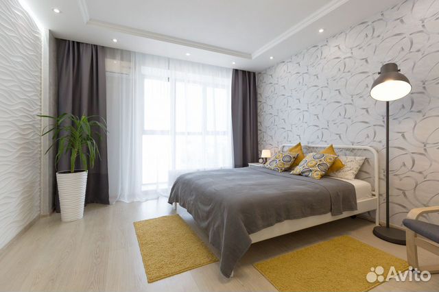 

1-к. квартира, 45 м², 2 кровати