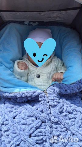 Конверт одеяло на выписку для мальчика