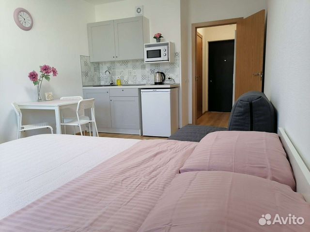 

Квартира-студия, 28 м², 2 кровати