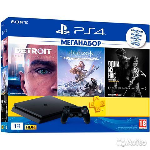 Игровая приставка ps4 1Tb 3 игры с гарантией