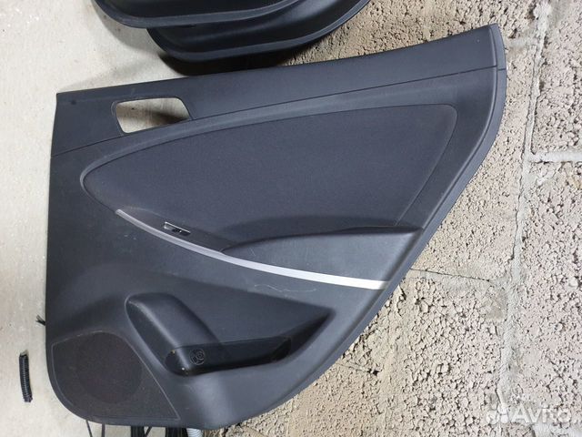 Solaris солярис обшивка карта двери задней правой