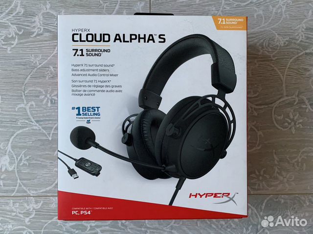 Наушники HyperX Cloud Alpha S Black - новые