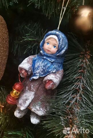 Ватные елочные игрушки