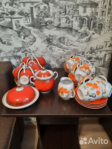 Чайный сервиз,чайные пары,молочник(Барановка)