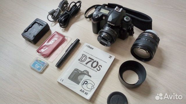 Nikon D70s полный комплект +объектив 50mm f/1.8D