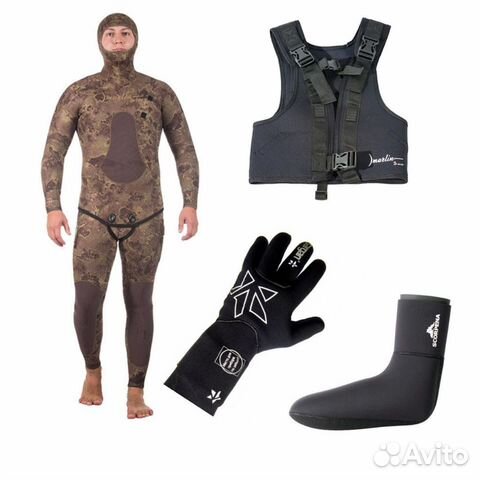 Гидрокостюм для подводной охоты снаряжение дайвинг