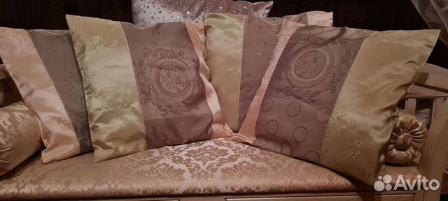 Декоративные наволочки с подушками