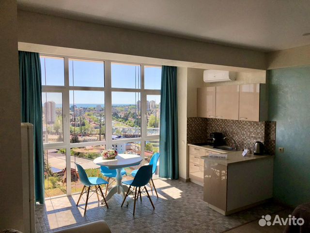 

Квартира-студия, 34 м², 2 кровати
