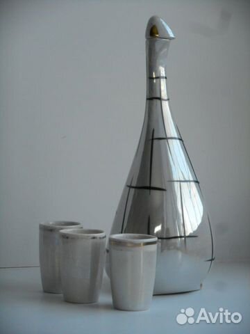 Графин с рюмками винтаж СССР,артель Прогресс 50-е
