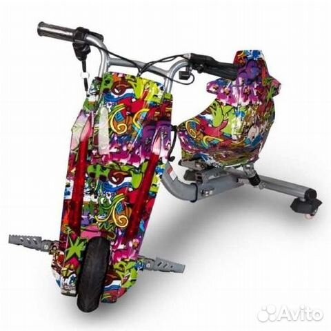 Электроскутер Drift-Trike (drift CAR) Джунгли
