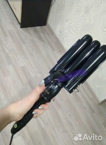 Тройная плойка для волос Arkatique Dark 32mm