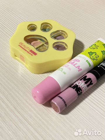 Тени, подводка, бальзам beauty bomb новое