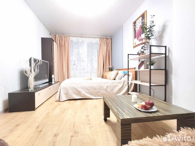 

1-к. квартира, 38 м², 3 кровати