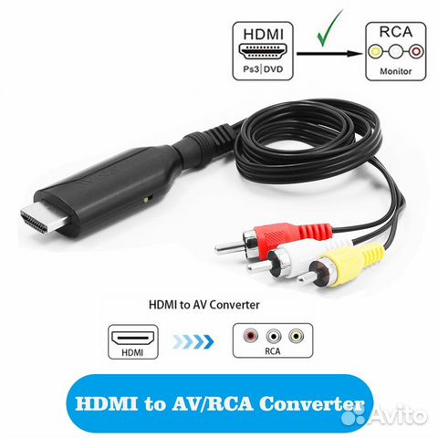 Hdmi to Composite video (PAL/ntsc) + Audio (RCA)