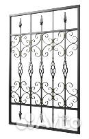 Кованые решётки на окна № 78