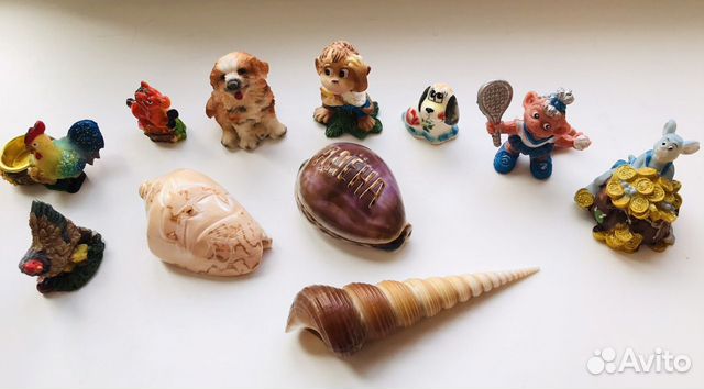 Ракушки и фигурки