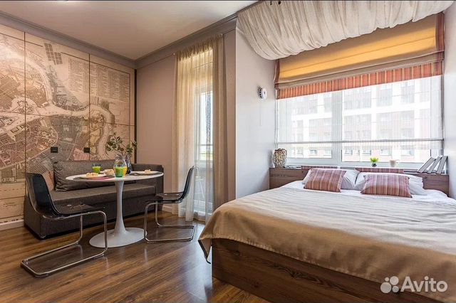 

Квартира-студия, 24 м², 2 кровати