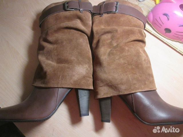 Новые полусапоги осень/весна коричн на байке Новые полусапоги осень/весна коричн на байке