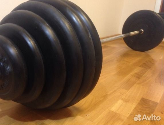 Штанга олимпийская общим весом весом 175 кг