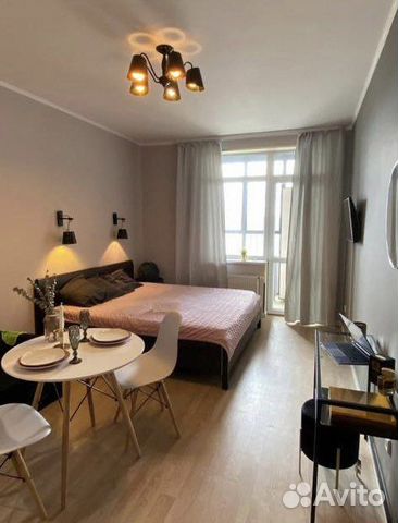 

Квартира-студия, 27 м², 2 кровати