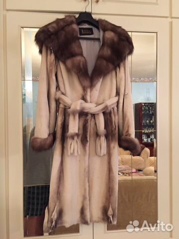 Шуба (Стриженая норка+ куница), Италия