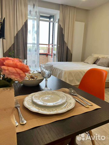 

Квартира-студия, 33 м², 2 кровати