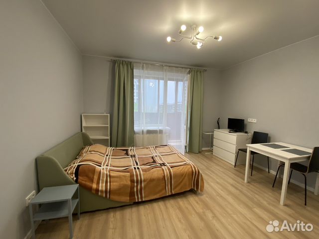 

Квартира-студия, 28 м², 2 кровати