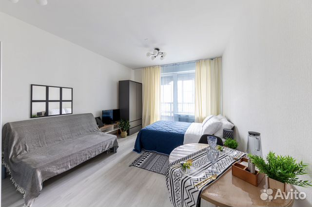 

Квартира-студия, 28 м², 2 кровати