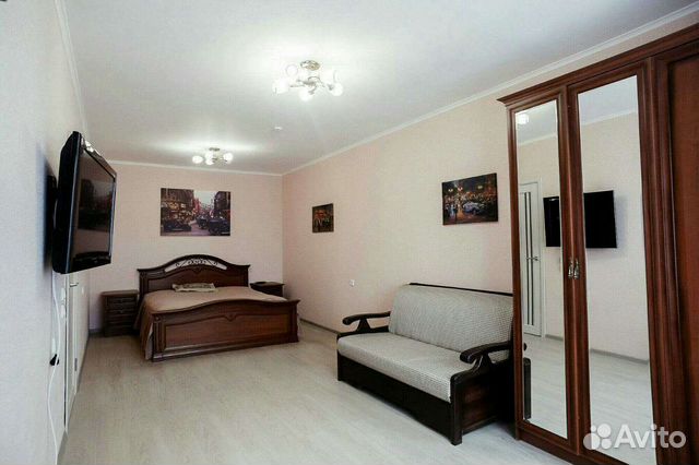 

1-к. квартира, 42 м², 2 кровати