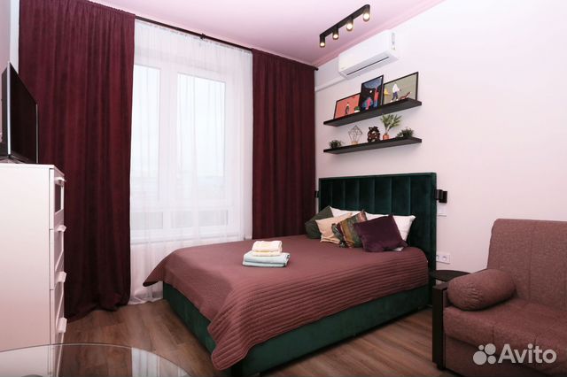

Квартира-студия, 27 м², 2 кровати