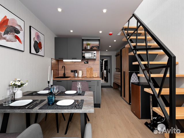 

Квартира-студия, 35 м², 2 кровати