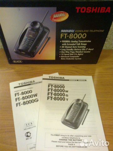 Радиотелефон 900 MHz Toshiba FT-8000