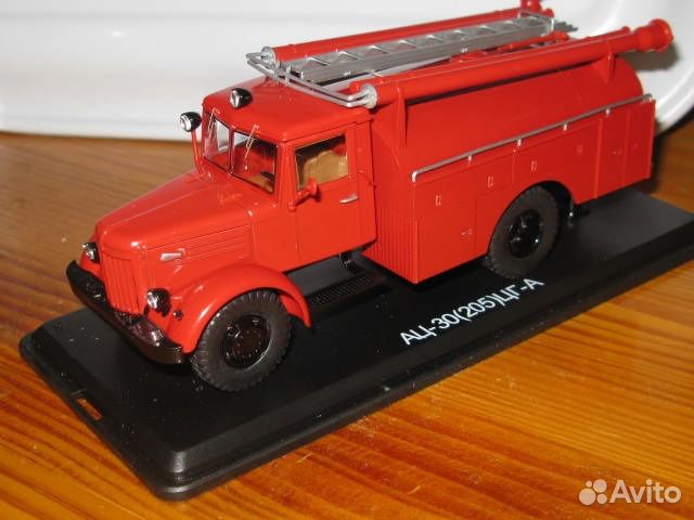 Модель пожарного автомобиля ац-30(205) цг-А