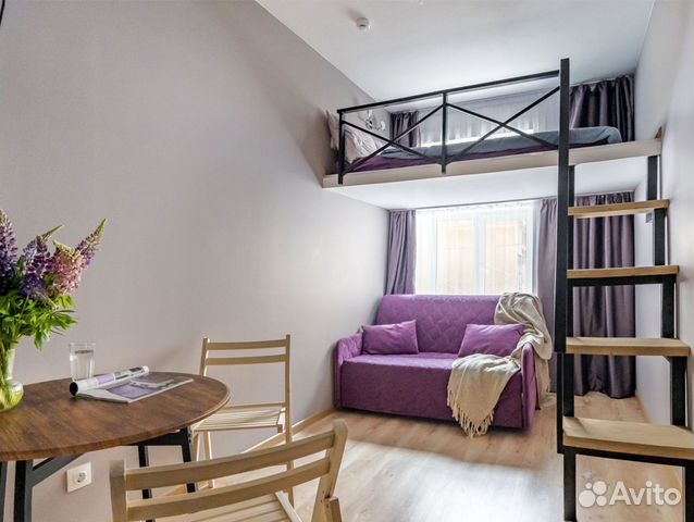

Квартира-студия, 16 м², 2 кровати
