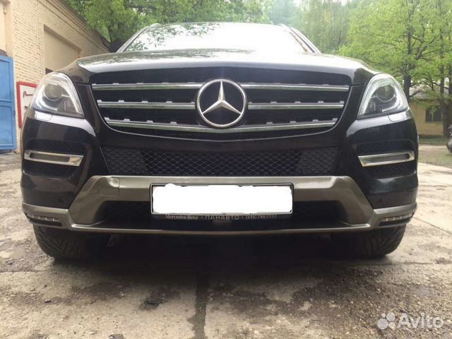 Юбка на передний бампер brabus mercedes ML-166 Юбка на передний бампер brabus mercedes ML-166