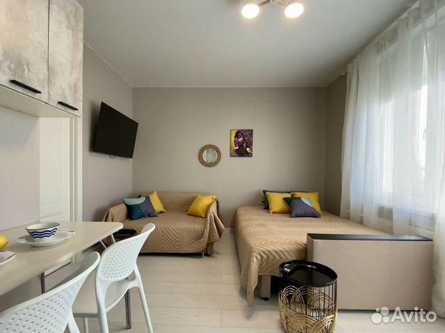 

Квартира-студия, 30 м², 2 кровати