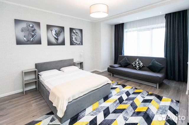 

1-к. квартира, 44 м², 1 кровать