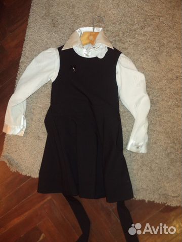Школьное платье и блузка