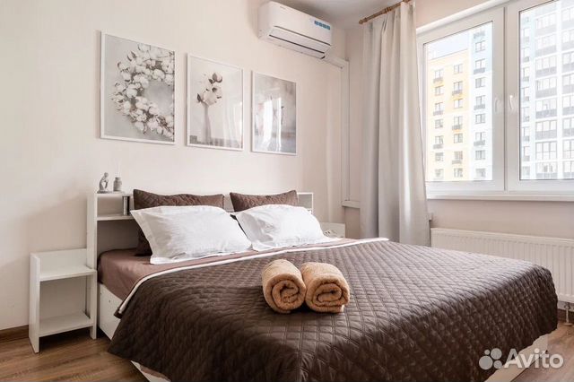 

1-к. квартира, 40 м², 2 кровати