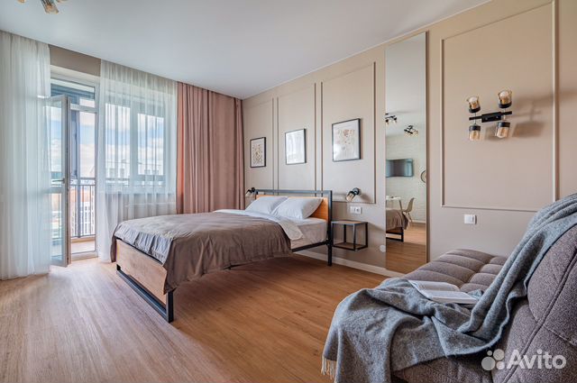 

Квартира-студия, 41 м², 2 кровати